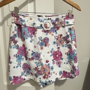 Sugar Thrillz Mod Flower Print Skort